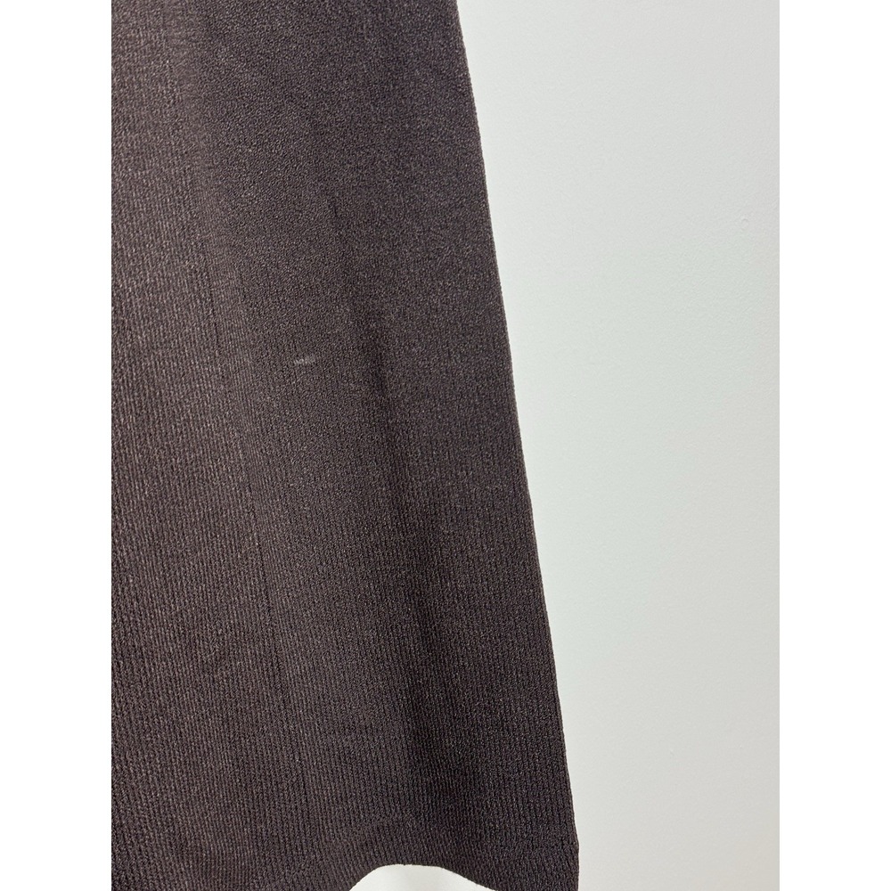 Vintage St. John Sport Women's S Brown Wool Knit Pants Quiet Luxury Wide Leg - Picture 3 of 8